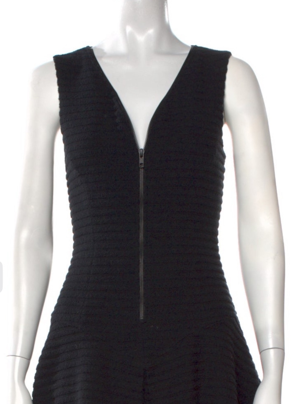 Theory Black Textured Sleeveless Mini Dress Sz 0